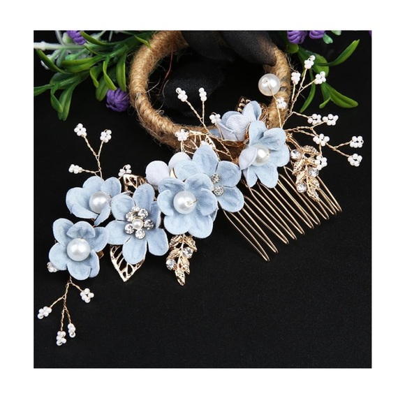 Wedding Hair clips Butterfly Clips Bridal Hair Accessories Pearl Hair Pins - Picture 6 of 9